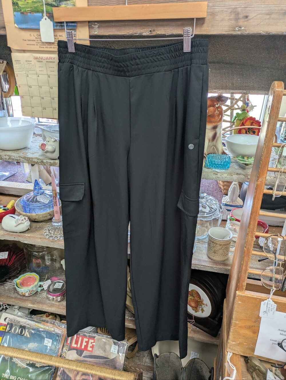 Like New Apana Cargo Athleisure Wide Leg Pants